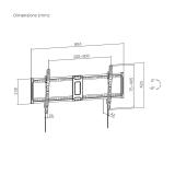 AISENS - Soporte Eco Inclinable Para Monitor/TV 75kg de 43"-100", Negro