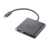 DELL - Adaptador de USB-C a HDMI/DP con transferencia de alimentación