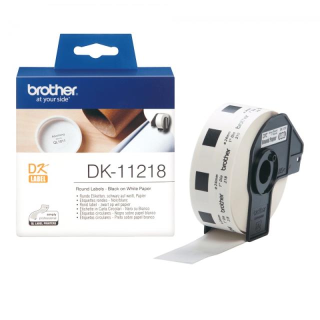 Brother - DK-11218 etiqueta de impresora Blanco