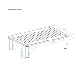 TooQ - Soporte Elevador Multiusos para Monitor/Portátil, Negro - TQMR081