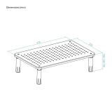 TooQ - Soporte Elevador Multiusos para Monitor/Portátil, Negro - TQMR086