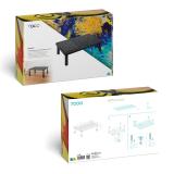 TooQ - Soporte Elevador Multiusos para Monitor/Portátil, Negro - TQMR086