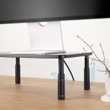 TooQ - Soporte Elevador Multiusos para Monitor/Portátil, Negro - TQMR086