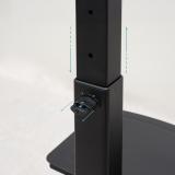 TooQ - COMETA” Soporte de Suelo con Ruedas con Regulación de Altura para Pantallas 37"- 70", Rotación 90°, Negro