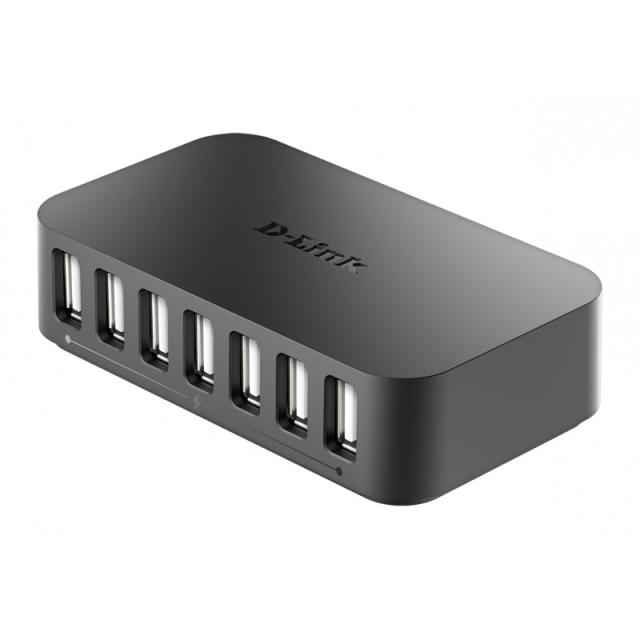 D-Link - DUB-H7 USB 2.0 Type-B 480 Mbit/s Negro
