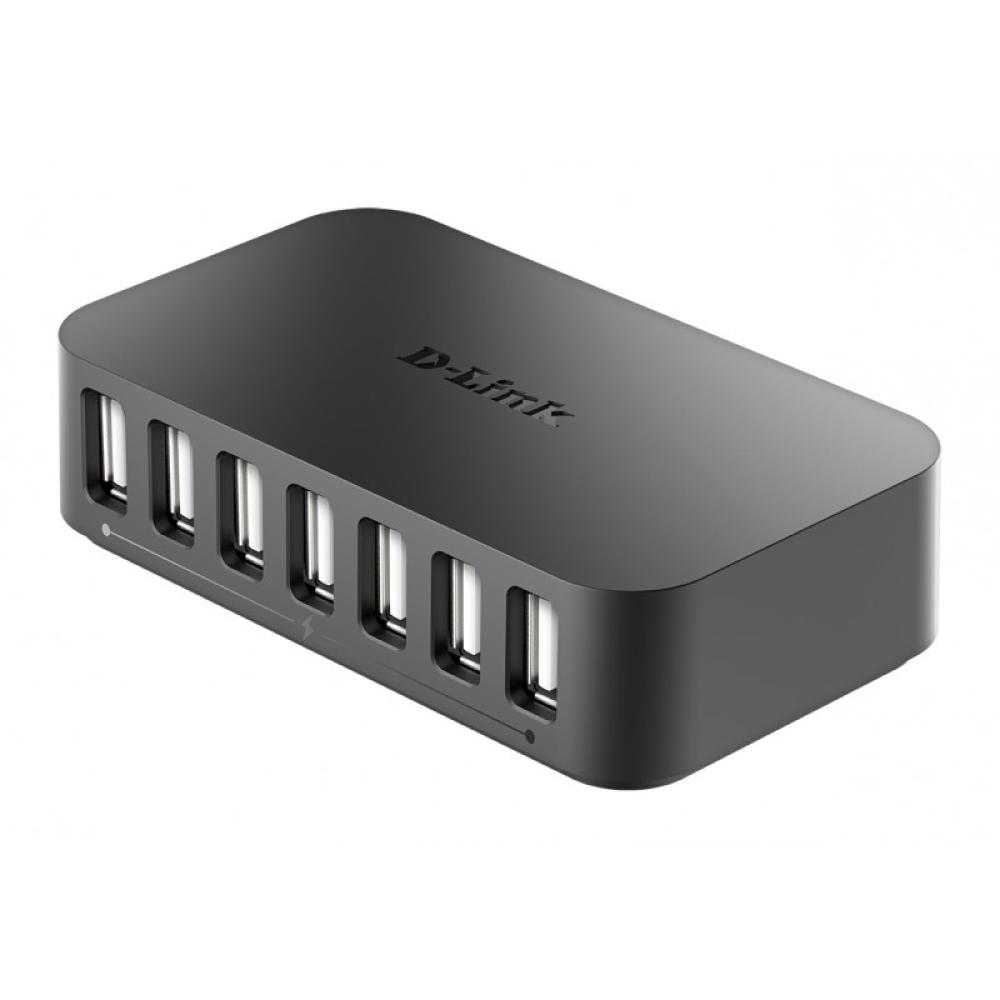 D-Link - DUB-H7 USB 2.0 Type-B 480 Mbit/s Negro