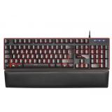 Mars Gaming - MK320ES, Teclado Gaming H-Mech, 13 Modos RGB y Halo, Reposamuñecas Acolchado, Antighosting, Idioma Español, Color