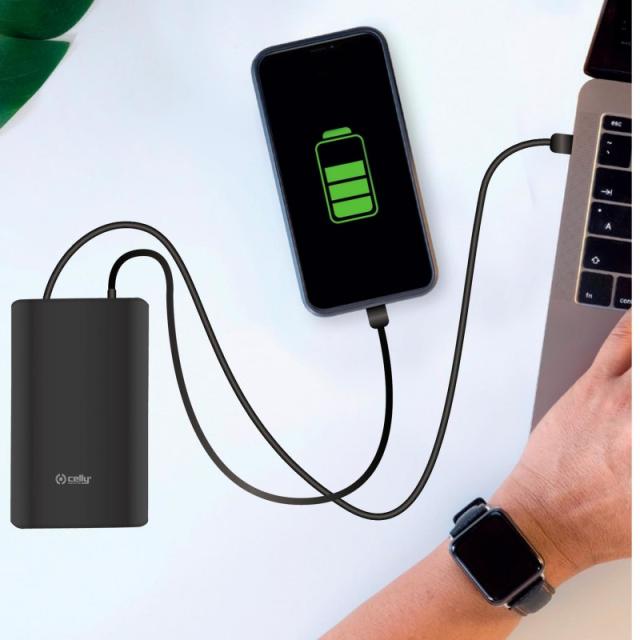 Celly - PBPD45W15000BK batería externa 15000 mAh Negro