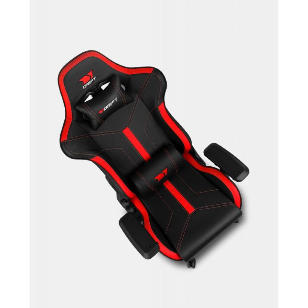 DRIFT - DR350 Butaca para jugar Asiento acolchado Negro, Rojo