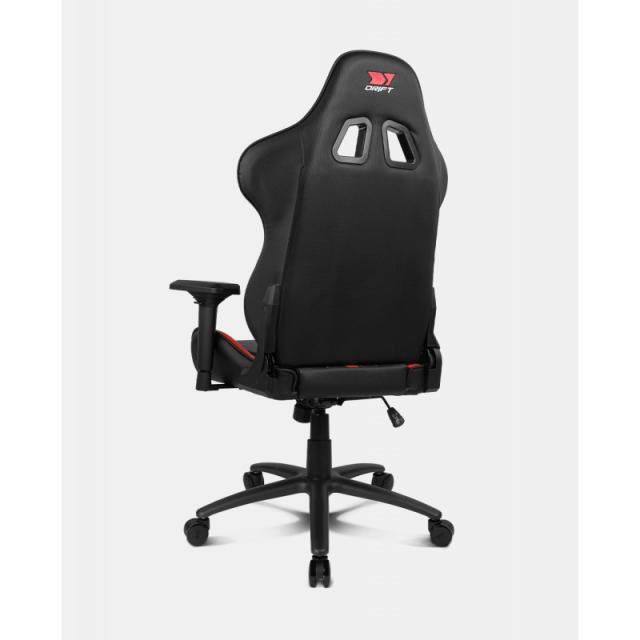 DRIFT - DR350 Butaca para jugar Asiento acolchado Negro, Rojo
