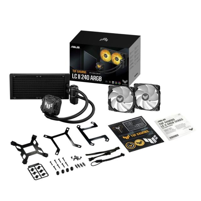 ASUS - TUF GAMING LC II 240 ARGB Procesador Kit de refrigeración líquida 12 cm Negro