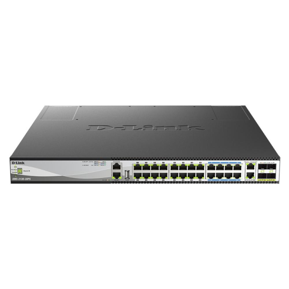 D-Link - DMS-3130-30TS Gestionado L3 10G Ethernet (100/1000/10000) Negro