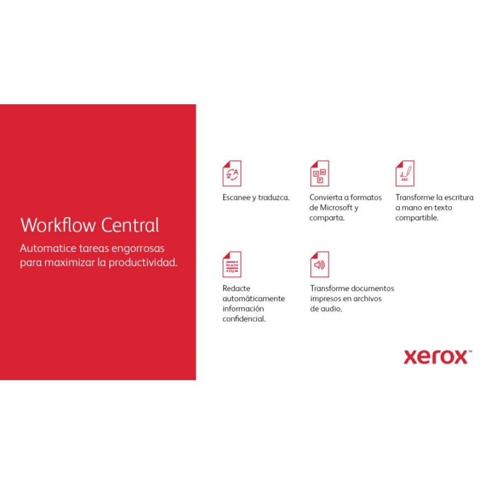 Xerox - VersaLink B625 A4 61 ppm Copia/impresión/escaneado/fax a doble cara PS3 PCL5e/6 2 bandejas 650 hojas