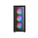 Mars Gaming - MC-AIR, Caja Gaming ATX, 4x Ventiladores FRGB Rainbow 120mm, Panel Frontal Mesh, Ventana Lateral Completa - MC-AIR