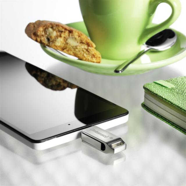 Intenso - cMobile Line unidad flash USB 128 GB USB Type-A / USB Type-C 3.2 Gen 1 (3.1 Gen 1) Plata