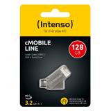 Intenso - cMobile Line unidad flash USB 128 GB USB Type-A / USB Type-C 3.2 Gen 1 (3.1 Gen 1) Plata