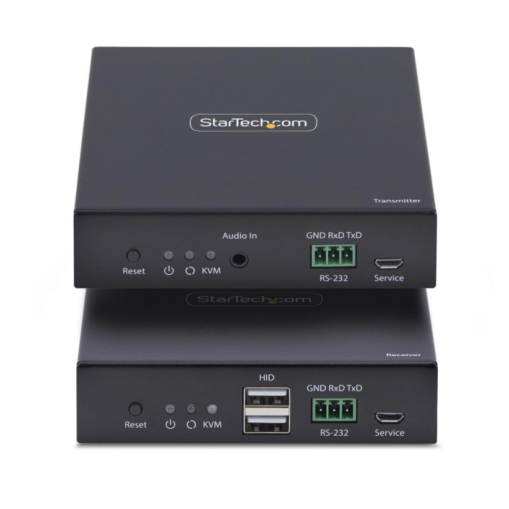 StarTech.com - Extensor KVM HDMI 4K 60Hz por Redes Ethernet IP - Alargador KVM HDMI y USB por Ethernet - Sin Controladores - Jue