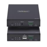 StarTech.com - Extensor KVM HDMI 4K 60Hz por Redes Ethernet IP - Alargador KVM HDMI y USB por Ethernet - Sin Controladores - Jue