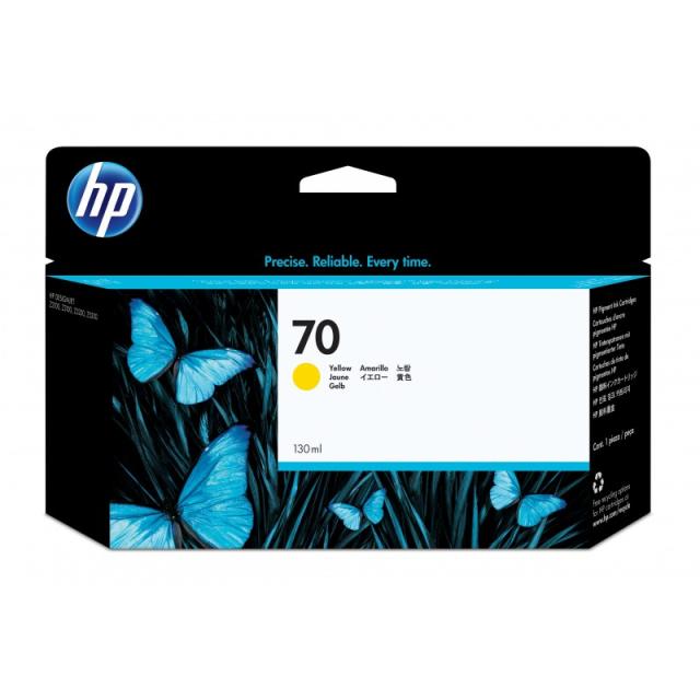 HP - Cartucho de tinta DesignJet 70 amarillo de 130 ml