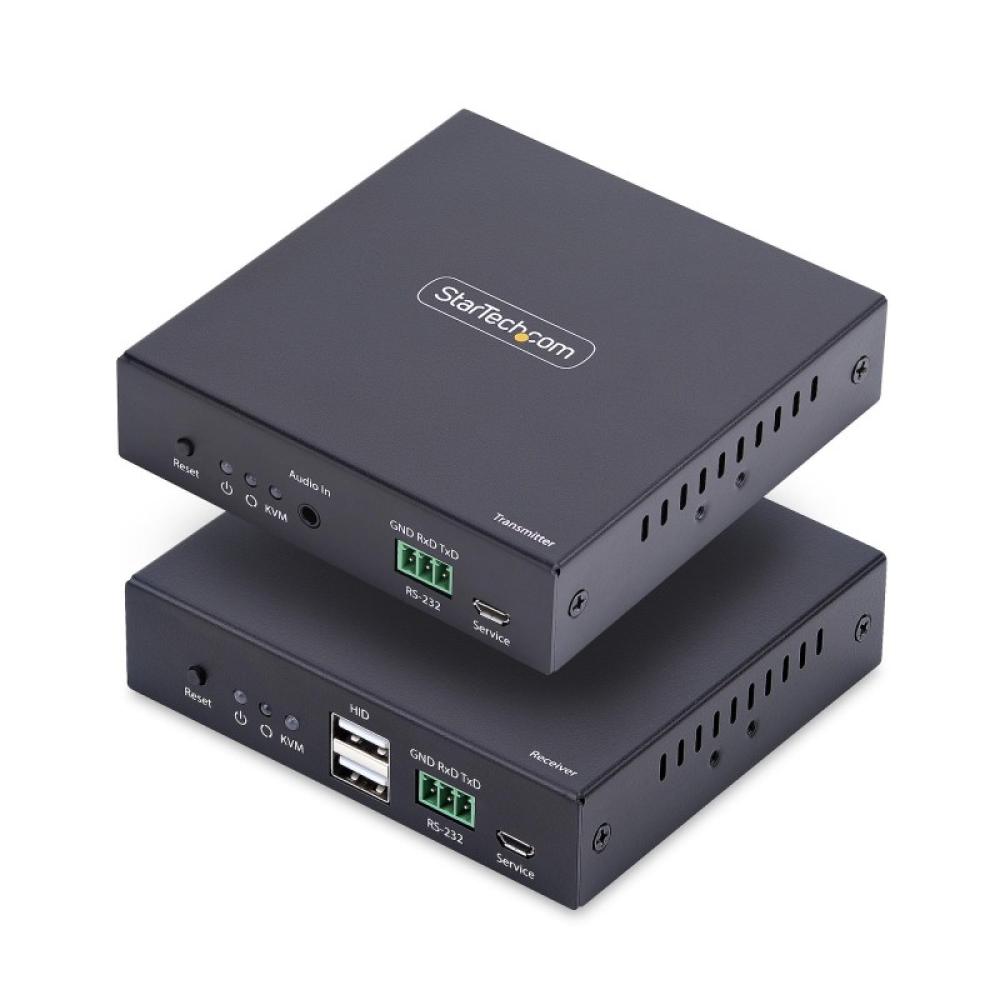 StarTech.com - Extensor KVM HDMI 4K 60Hz por Redes Ethernet IP - Alargador KVM HDMI y USB por Ethernet - Sin Controladores - Jue