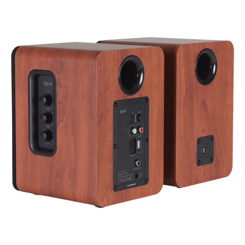 iggual - Altavoces 2.0 50W Bluetooth 5.3 Home Studio