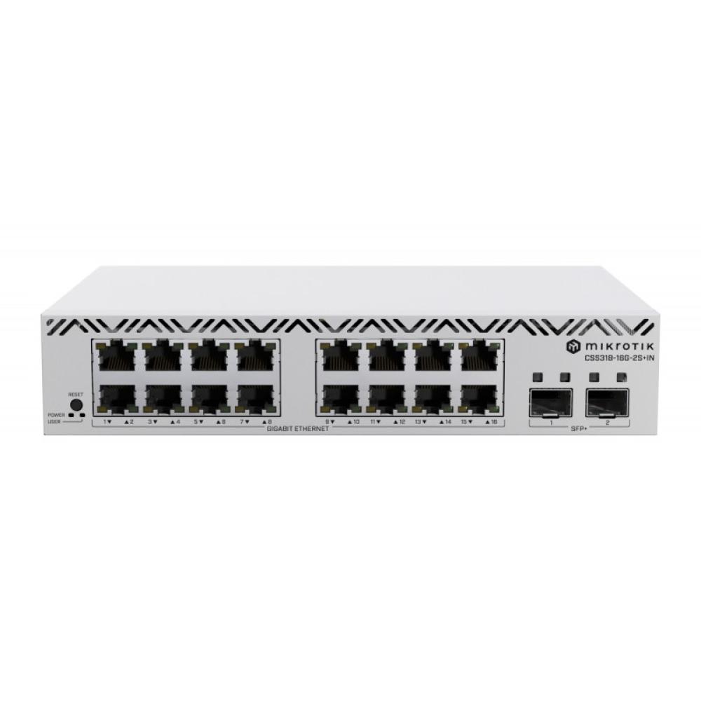 Mikrotik - CSS318-16G-2S+IN switch Gestionado Gigabit Ethernet (10/100/1000) Blanco