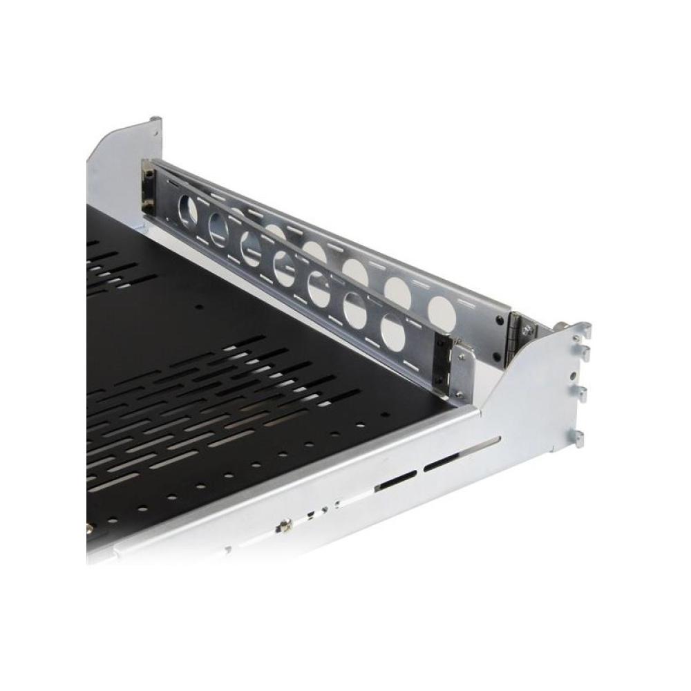 StarTech.com - Bandeja Ventilada 2U Deslizante de 19" para Rack de Servidores con Brazo de Gestión de Cables - Profundidad ajust