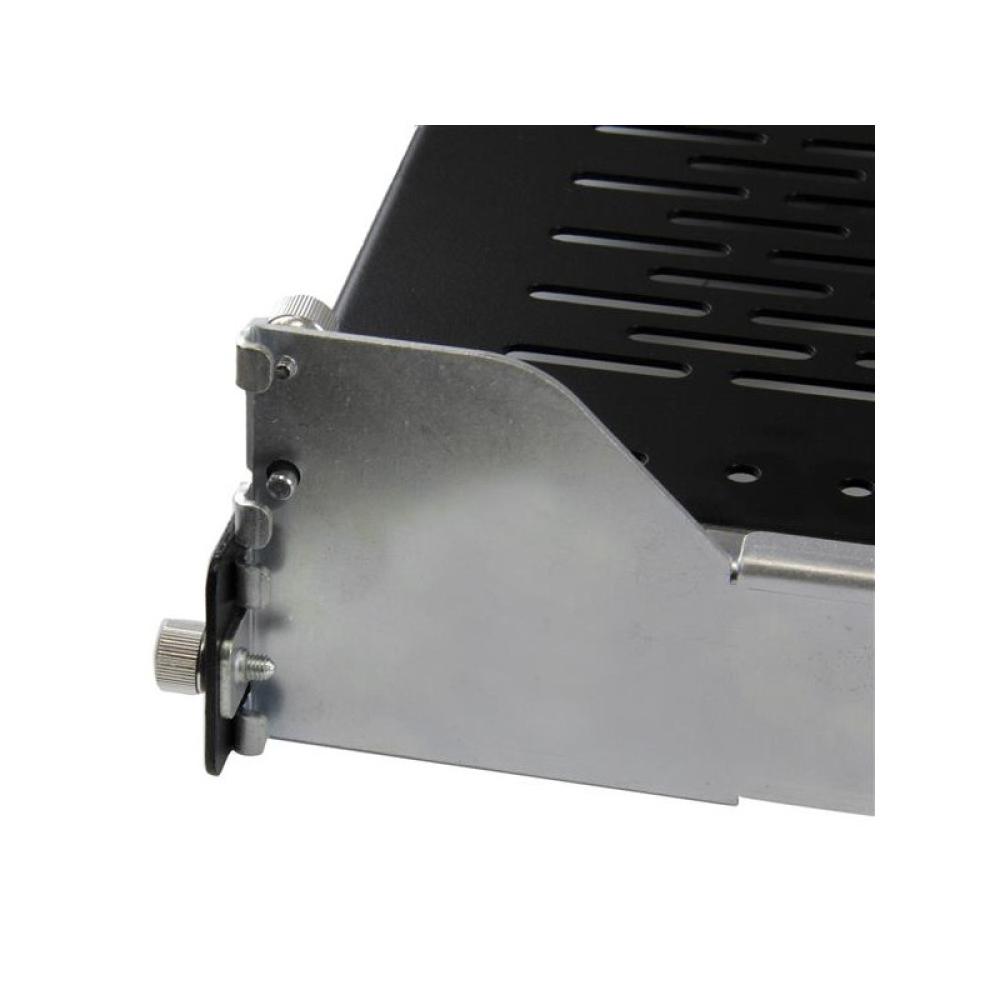 StarTech.com - Bandeja Ventilada 2U Deslizante de 19" para Rack de Servidores con Brazo de Gestión de Cables - Profundidad ajust