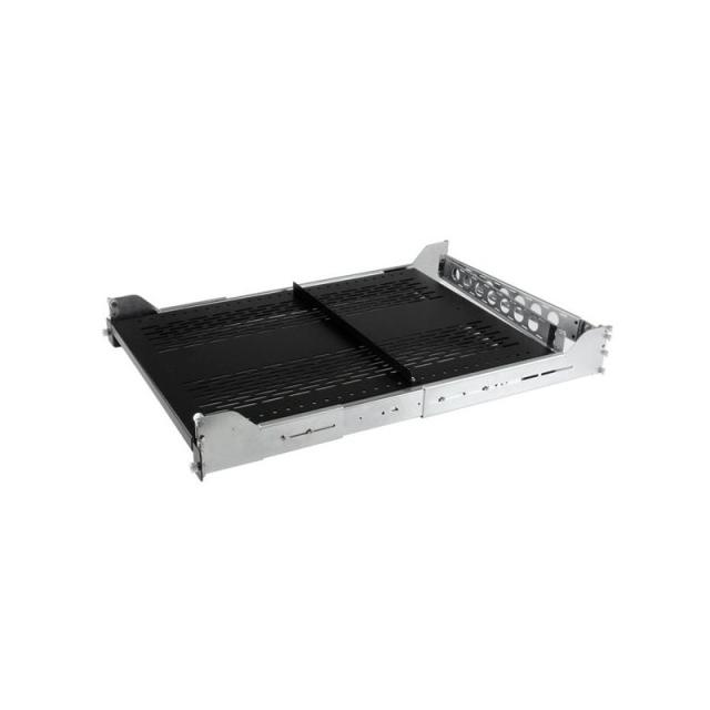 StarTech.com - Bandeja Ventilada 2U Deslizante de 19" para Rack de Servidores con Brazo de Gestión de Cables - Profundidad ajust