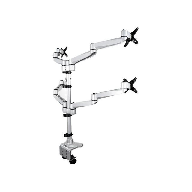 StarTech.com - Soporte de Montaje para Cuatro Monitores - con Movimiento Total - Premium