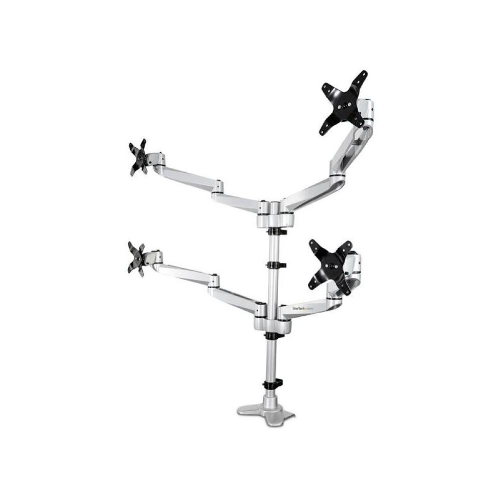 StarTech.com - Soporte de Montaje para Cuatro Monitores - con Movimiento Total - Premium