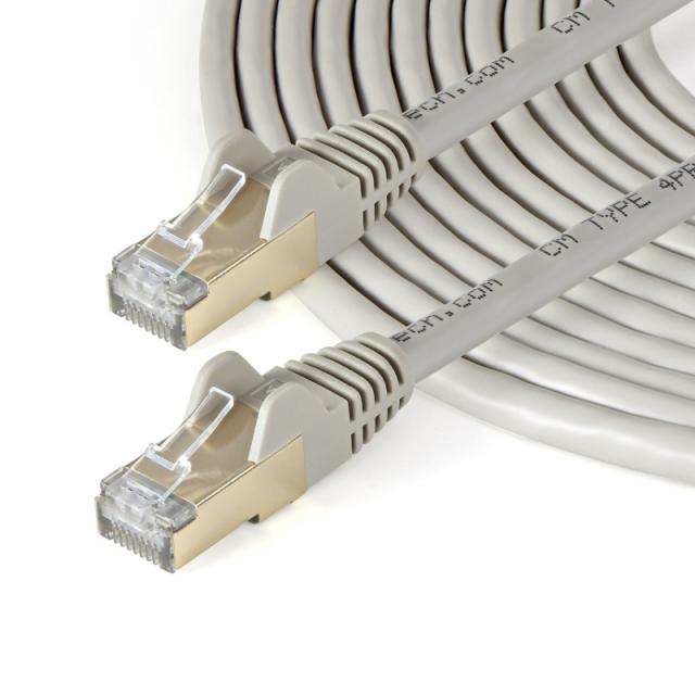 StarTech.com - Cable 10m Ethernet CAT6a - Cable de Red de 10 Gigabits Blindado Snagless RJ45 PoE de 100W - Latigui - 6ASPAT10MGR