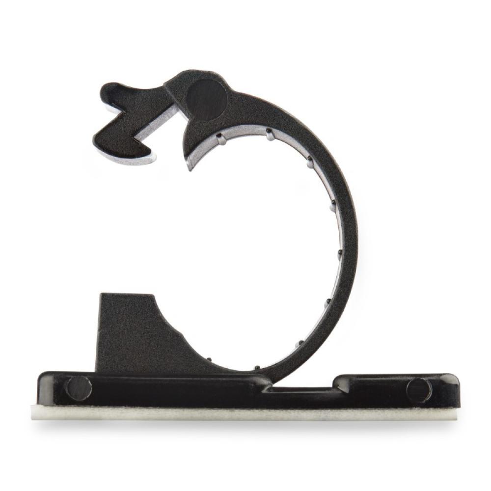 StarTech.com - 100 Clips de Gestión de Cableado Adhesivos - Negro - Organizador de Cableado para Escritorios/Oficinas - - CBMCC2