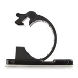StarTech.com - 100 Clips de Gestión de Cableado Adhesivos - Negro - Organizador de Cableado para Escritorios/Oficinas - - CBMCC2