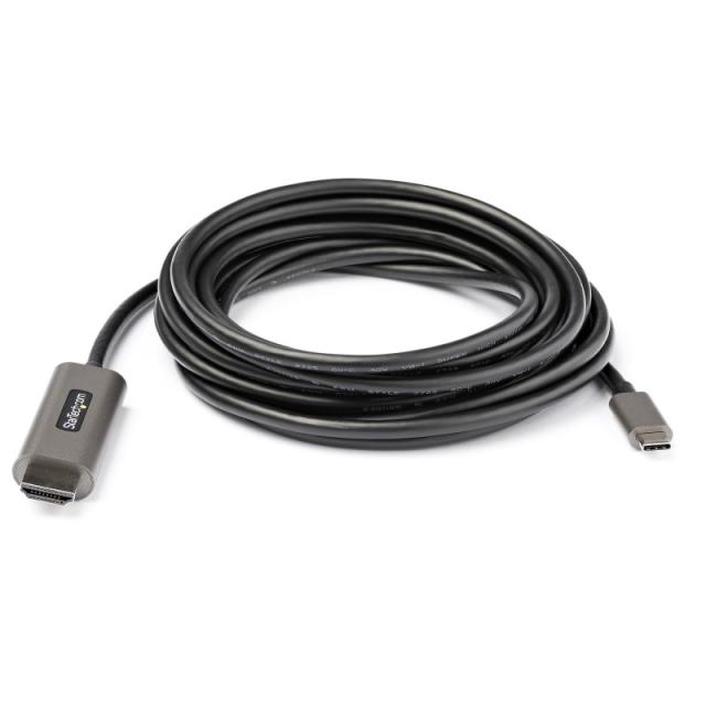 StarTech.com - Cable 4m USB C a HDMI 4K de 60Hz con HDR10 - Adaptador de Vídeo USB Tipo C a HDMI 2.0b Ultra HD 4K - Convertidor