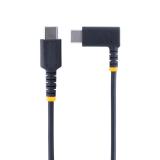 StarTech.com - Cable 2m USB C Acodado - en Ángulo Recto - PD 60W - 3A - Cable USB-C de Carga Rápida - de Alta Resistencia - USB