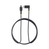 StarTech.com - Cable 2m USB C Acodado - en Ángulo Recto - PD 60W - 3A - Cable USB-C de Carga Rápida - de Alta Resistencia - USB