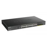 D-Link - DGS-1250-28XMP Gestionado L3 Gigabit Ethernet (10/100/1000) Energía sobre Ethernet (PoE) Negro