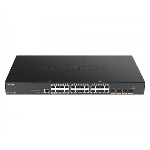D-Link - DGS-1250-28XMP Gestionado L3 Gigabit Ethernet (10/100/1000) Energía sobre Ethernet (PoE) Negro