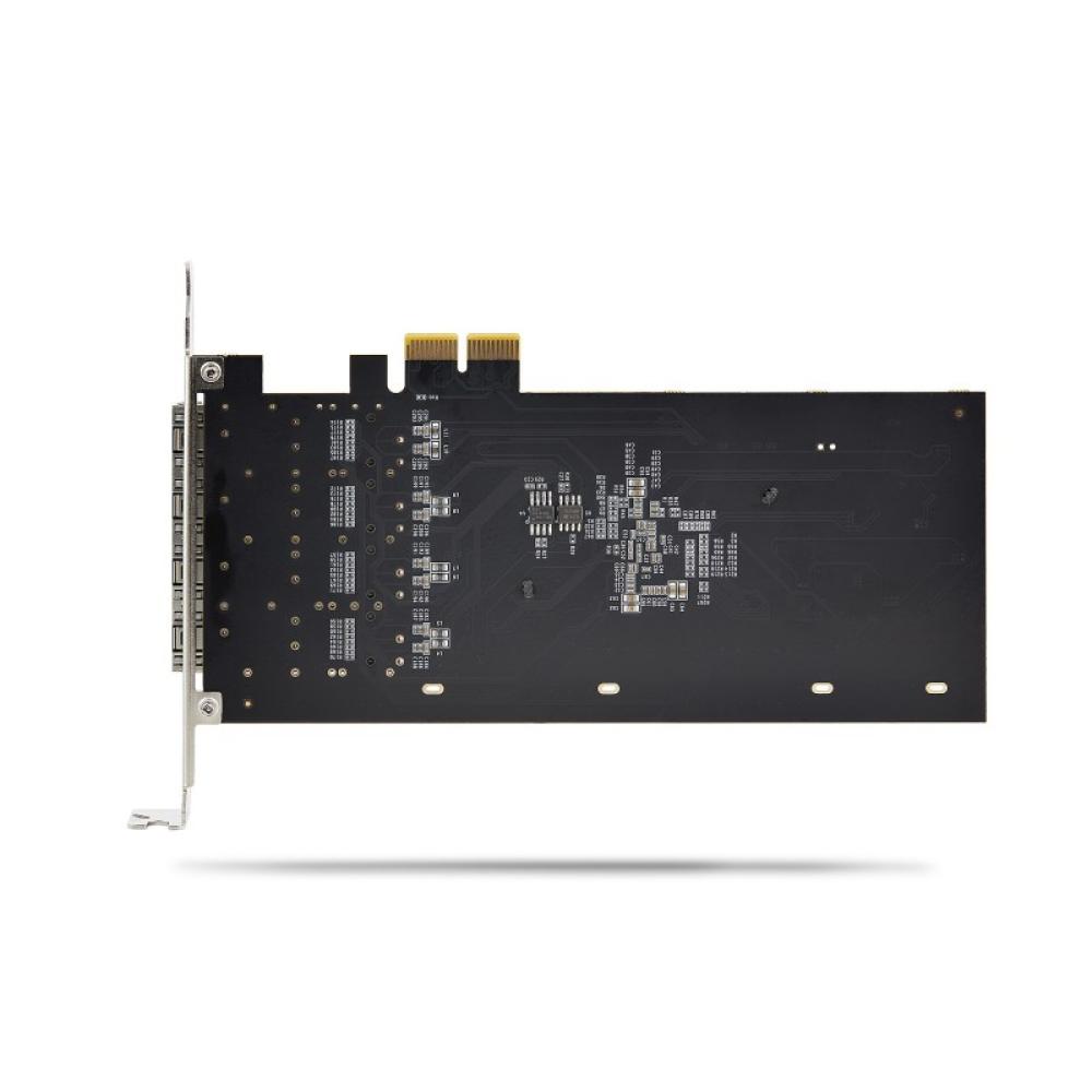 StarTech.com - Tarjeta PCIe 2.1x2 (Compatible con x4, x8 y x16) de Red de Fibra Óptica/Cobre Ethernet 1Gb SFP de 4 Puertos - Chi