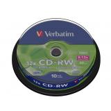 Verbatim - CD-RW 12x 700 MB 10 pieza(s)