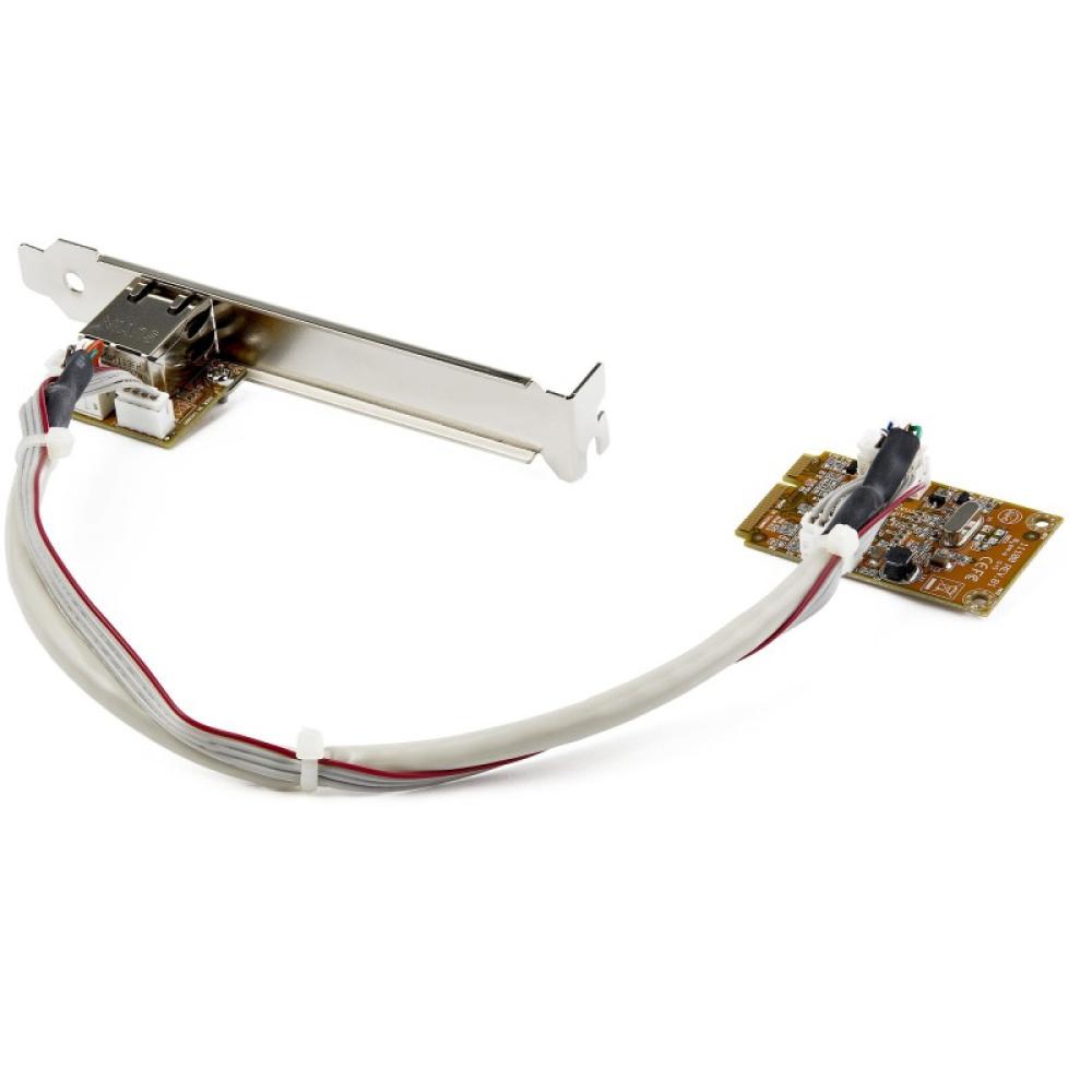 StarTech.com - Adaptador Tarjeta de Red NIC Mini PCI Express PCI-e PCIe 1 Puerto Gigabit Ethernet RJ45