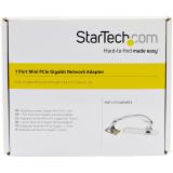 StarTech.com - Adaptador Tarjeta de Red NIC Mini PCI Express PCI-e PCIe 1 Puerto Gigabit Ethernet RJ45