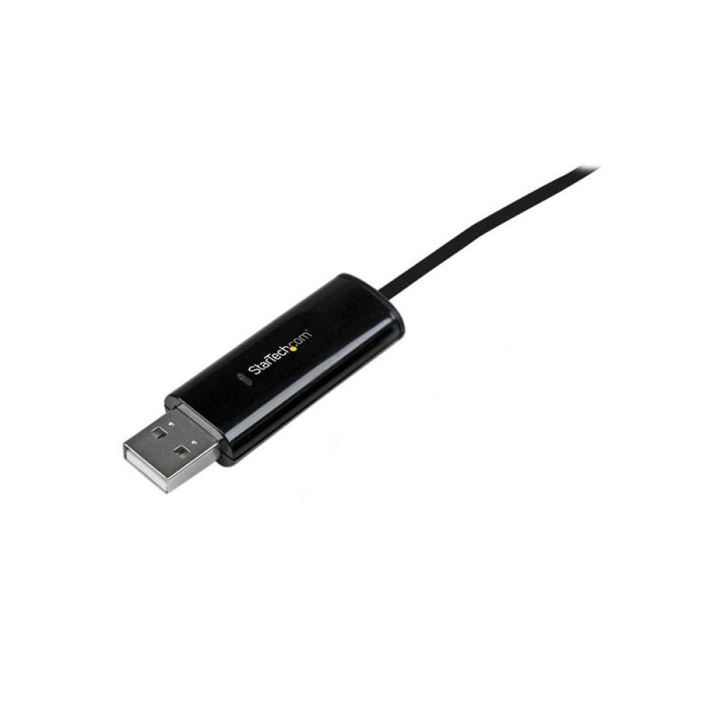 StarTech.com - Cable Switch Conmutador KM USB de 2 Puertos con Transferencia de Datos Archivos para Mac o PC