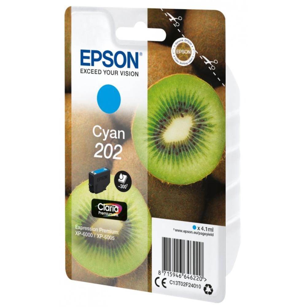 Epson - Kiwi Singlepack Cyan 202 Claria Premium Ink