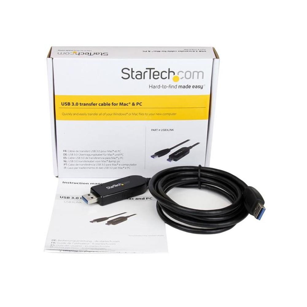 StarTech.com - Cable de 1,8m de Transferencia de Datos USB 3.0 para Ordenadores Mac y Windows - Cable de Transferencia de Ficher