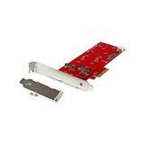 StarTech.com - Tarjeta Controladora M.2 PCI Express para 2 SSD