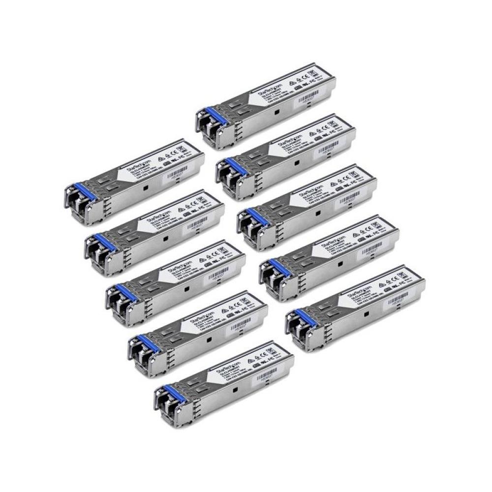 StarTech.com - Paquete de 10 Módulos SFP Compatibles con Cisco GLC-LH-SMD - 1000BASE-LX/LH - Fibra Monomodo 1GbE - SFP Ethernet
