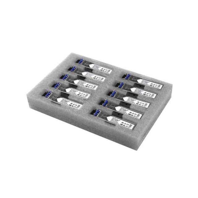 StarTech.com - Paquete de 10 Módulos SFP Compatibles con Cisco GLC-LH-SMD - 1000BASE-LX/LH - Fibra Monomodo 1GbE - SFP Ethernet