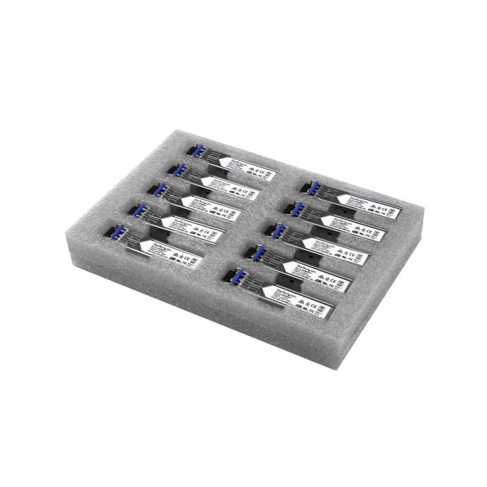 StarTech.com - Paquete de 10 Módulos SFP Compatibles con Cisco GLC-LH-SMD - 1000BASE-LX/LH - Fibra Monomodo 1GbE - SFP Ethernet